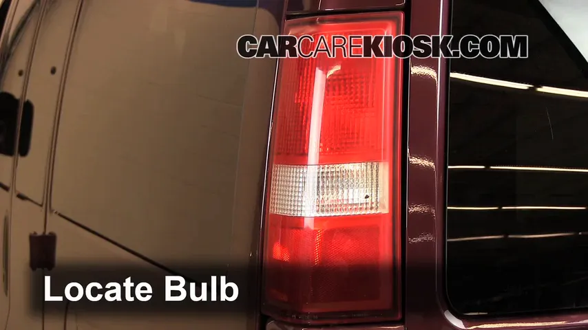 2005 Chevrolet Express 1500 5.3L V8 Standard Passenger Van Lights Tail Light (replace bulb)